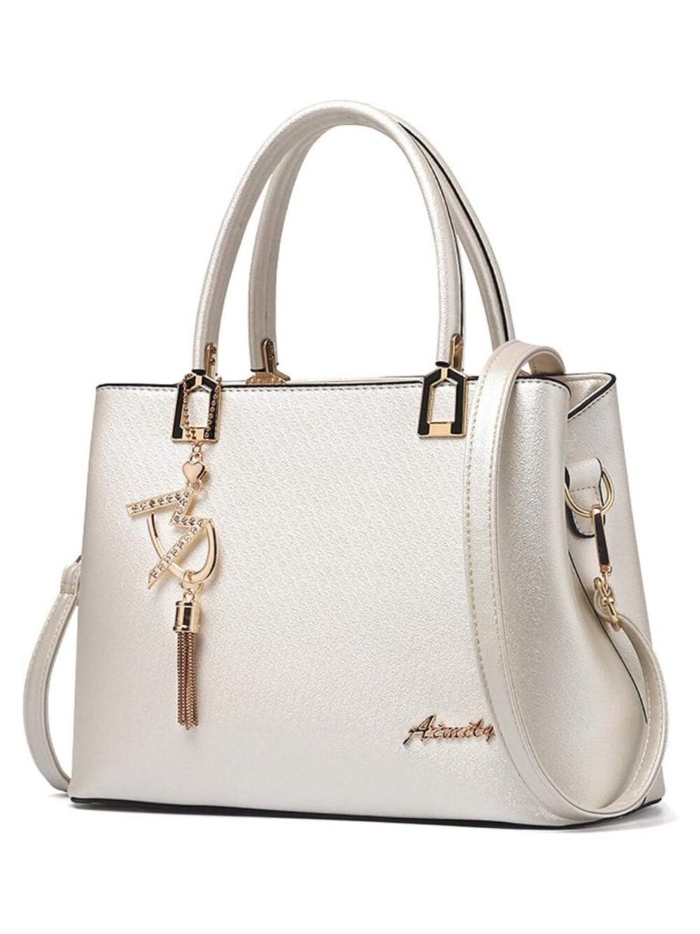 Women's PU Leather Satchel Handbag Top Handle Tote Shoulder Bag